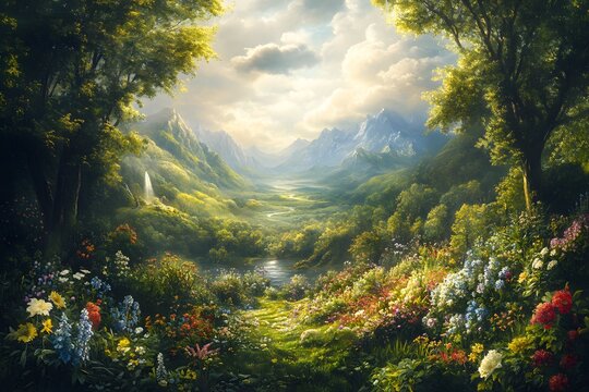 Christianity. God creates the world in six days, resting on the seventh day. (Genesis 1:1-31)