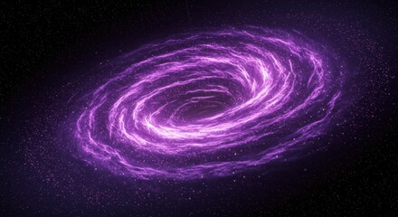 Purple Galaxy Cosmic Spiral Space