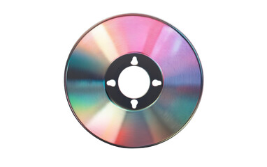 CD with a rainbow colored circle in the center