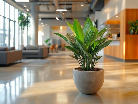 Pflanzen im modernen B&uuml;ro: Gr&uuml;ner Akzent f&uuml;r Arbeitsr&auml;ume
