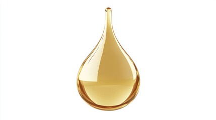 Golden drop of liquid
