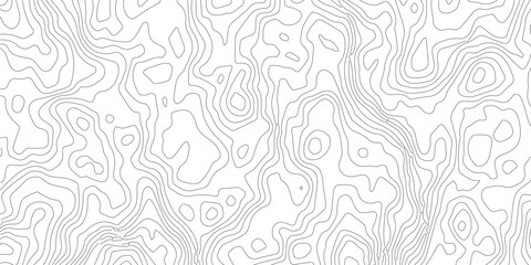 topographic line contour map background, Topographic map and landscape terrain texture grid, Abstract lines background. Contour maps. Vector illustration.