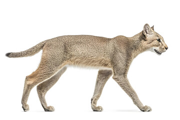 Fototapeta premium Caracal Cat Walking Gracefully Outdoors