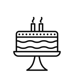 Birthday Line Icon