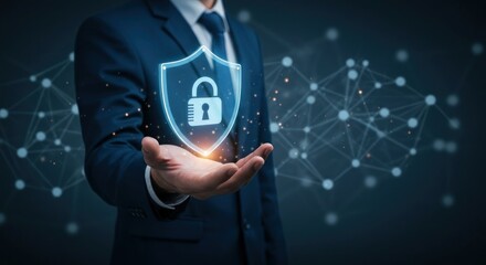 Cybersecurity protection digital shield secure data