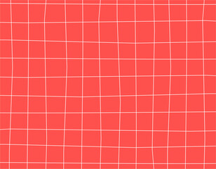 Checkered Background with Dotted Lines Abstract Psychedelic Pattern