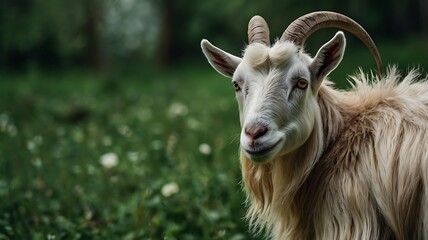 goat on the meadow