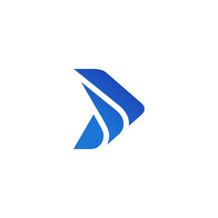 air plane logo icon letter arrow with the shape of a Jet Airplane Tail icon