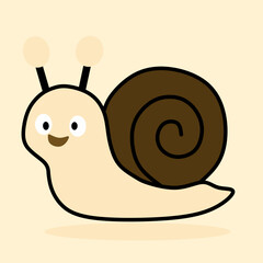 funny snail cartoon