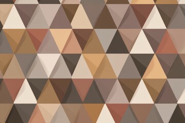 Geometric pattern of overlapping triangles in muted tones.