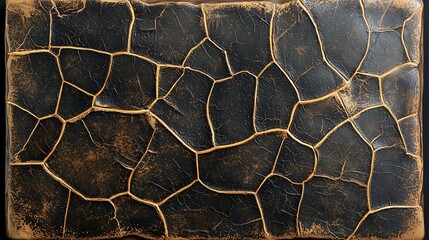 Textured, cracked, dark stone surface