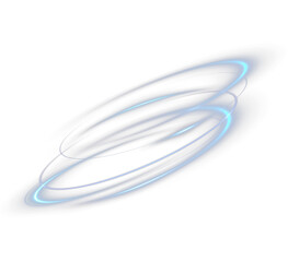 Naklejka premium Magic Glow Vortex – Neon Light Swirl, Bright Effect, Transparent Energy Vector.PNG