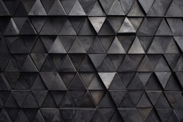 Fototapeta premium Dark triangular geometric pattern background.