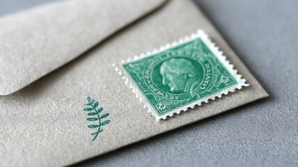 Vintage typewriter flat-lay arrangement showcasing creativity in a beautifully styled workspace setup. National Postal Workers and U.S. Postage Stamp Day