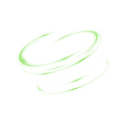 Fresh wind swirls with green leaves and glitter, vibrant neon green lines, futuristic light trail, glowing twirl PNG, sparkling energy effect, abstract nature design, eco-friendly bright wave motion