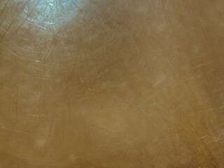Aluminum surface. Silver and gold metal sheet floor.