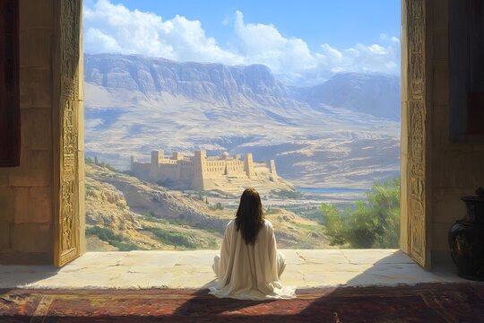 Daniel continues praying three times a day despite the decree against it. (Daniel 6:10)