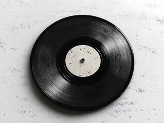 Obraz premium Vinyl Record on Marble