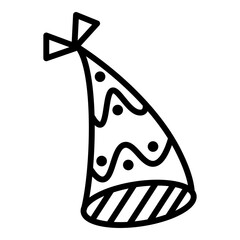 Outline Bithday Element