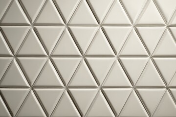 Obraz premium Abstract triangular pattern on a light gray surface.