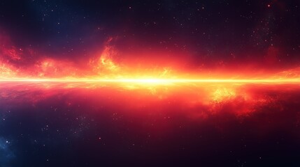 Fototapeta premium Celestial Energy Burst - Photorealistic Supernova Simulation with Nebula Texture