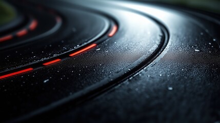 Neon Path Abstraction - Curved Light Ribbon for Tech Brand Visuals