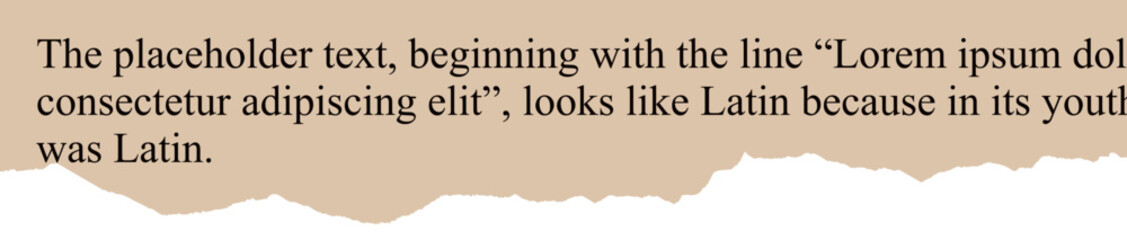 Old Torn Piece Newspaper