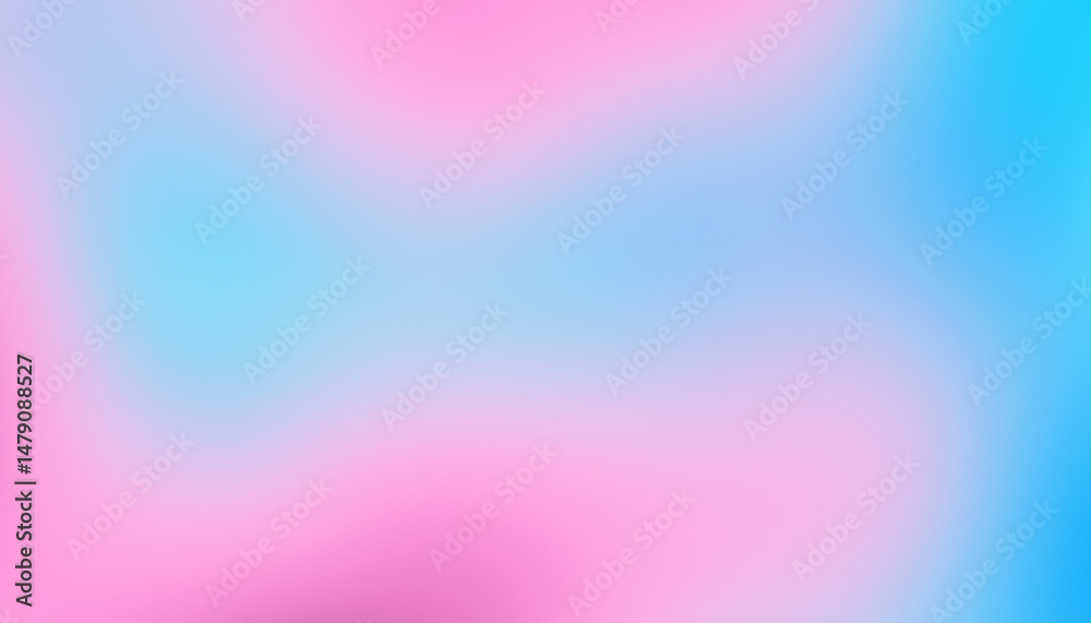 Poster Blur and light noise abstract gradient overlay background colors blue and pink noise texture