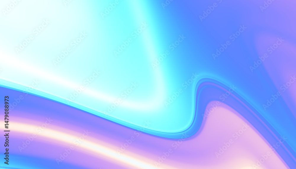 Poster this overlay artwork features an abstract fluid wave background characterized by soft blue and purpl