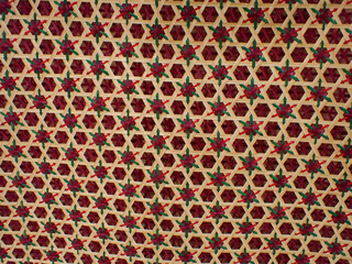 bamboo weave pattern. Woven bamboo wall Thai style pattern nature texture background. Basketry bamboo mat seamless pattern. top view. of Thailand.