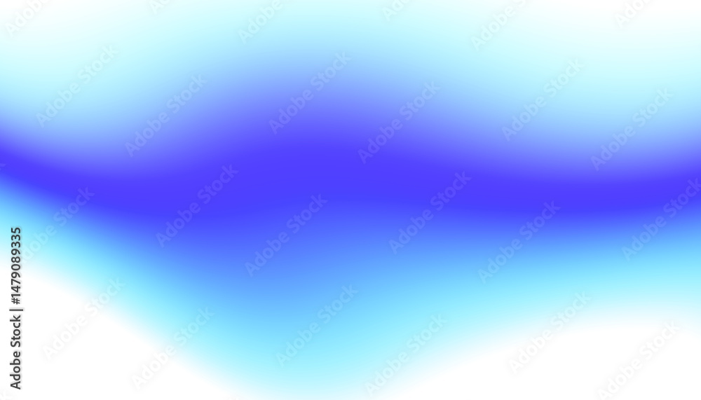 Poster Overlay abstract blue gradient on transparent background. Elegance wavy gradient