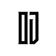 OJ monogram logo design letter text name symbol monochrome logotype alphabet character simple logo