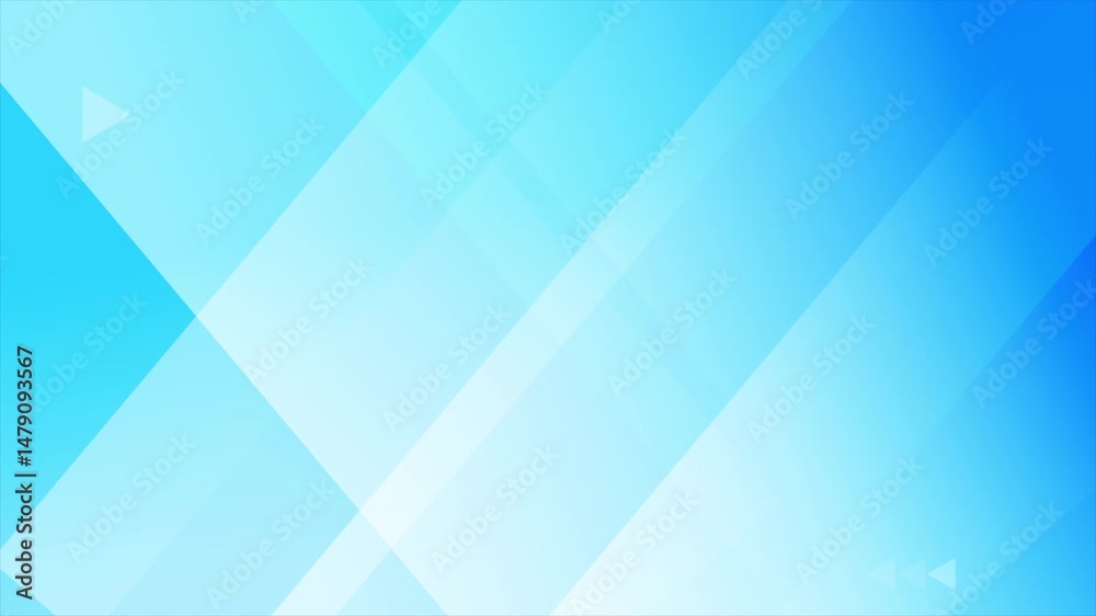 Poster abstract blue geometric background with light diagonal lines and transparent overlapping shapes. per