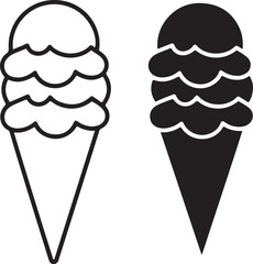 Classic Ice Cream Cone Silhouette Design

Double Scoop Ice Cream Vector Art

Ice Cream Sundae with Cherry Silhouette

Popsicle and Ice Cream Bar Vector Scene

Cute Ice Cream Character Silhouette