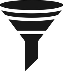 Filter icon set marketing sales conversion filter vector 