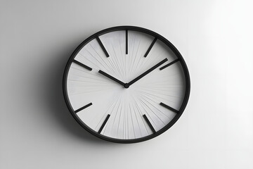 Simple analog clock minimalist design