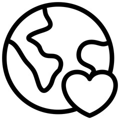 Earth Heart Icon
