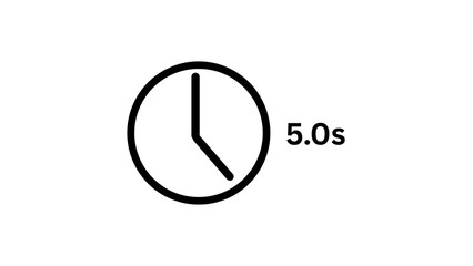 timer 5 seconds illustration