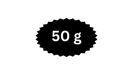 50 g sticker illustration
