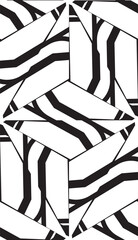 Curved line. Triangular style. Vector illustration. Beautiful bright illustration. Vector. Black and white. Design for you business. Seamless