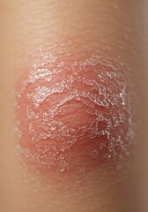 Fototapeta premium Sunburned Skin: Close-Up of Dry, Peeling Texture