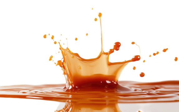 Splash of coffee is captured in a splash of color