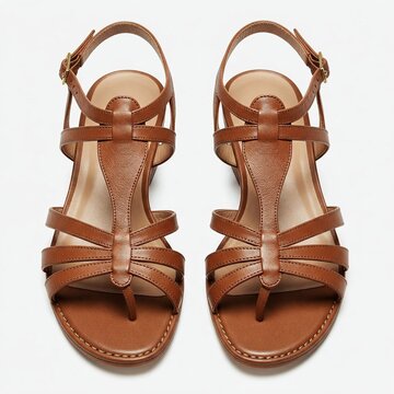 Brown Leather Women's Sandals - Stylish Summer Footwear