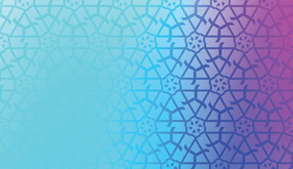 Smart background with decorative geometric layot. Vector illustration. Gradient color