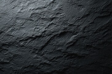 Obraz premium Dark stone surface texture with deep relief patterns.