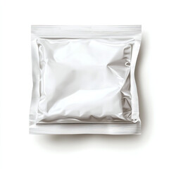 Blank White Foil Pouch Packaging Mockup Food Bag Design Product Template
