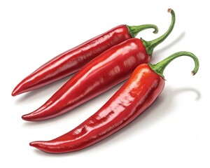 Fresh Red Chili Peppers Collection for Spicy Culinary Ingredients