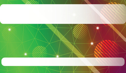 Decorative pattern with triangles, line, circle, space for text style. For textures or wallpaper. Vector illustration. Creative gradient color.