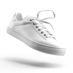 Classic White Leather Sneaker Minimalist Design Stylish Footwear Casual Comfort Modern Fashion