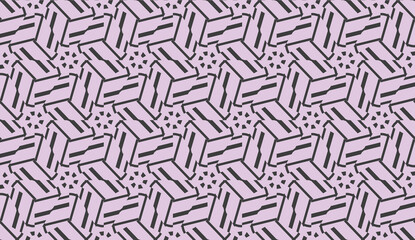 Vector illustration. For your business, presentation, fashion print. Pattern with abstract illusion triangles